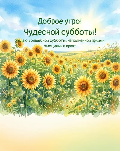 Доброе утро! Чудесной субботы! — morning summer 12